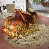 Krab cakes  at Kindred in San Diego