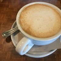Almond milk latte  at Kindred in San Diego