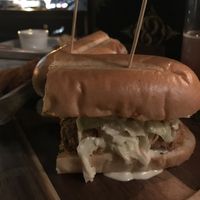 The artichoke po’ boy with chips at Kindred in San Diego