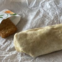 Breakfast burrito and hash brown  at Plant Power Fast Food - Ocean Beach in San Diego