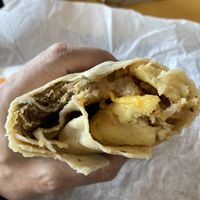 Breakfast burrito.  at Plant Power Fast Food - Ocean Beach in San Diego