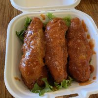 Buffalo wings   at Plant Power Fast Food - Ocean Beach in San Diego