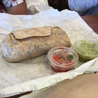 Good sized California Burrito (also very tasty) at Plant Power Fast Food - Ocean Beach in San Diego