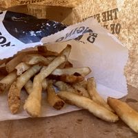 Fries. Nice and crispy/salty  at Plant Power Fast Food - Ocean Beach in San Diego