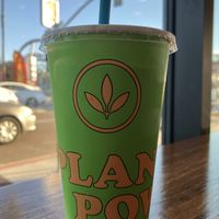 Frosty milkshake on a sunny day  at Plant Power Fast Food - Ocean Beach in San Diego