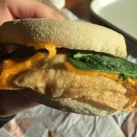 Sausage Vegan Egg Muffin  at Plant Power Fast Food - Ocean Beach in San Diego