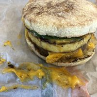 Sausage, egg and cheese!   at Plant Power Fast Food - Ocean Beach in San Diego