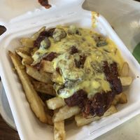 Best chili cheese fries ever!  at Plant Power Fast Food - Ocean Beach in San Diego