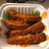 Buffalo wings  at Plant Power Fast Food - Ocean Beach in San Diego