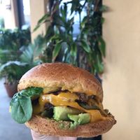 Sausage Egg and Cheese (Add Avocado) (GF) at Plant Power Fast Food - Ocean Beach in San Diego