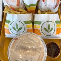 Burgers Nuggets Fries and Shake at Plant Power Fast Food - Ocean Beach in San Diego