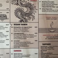 Vegan menu   at FRA - MoschMosch - T2 in Frankfurt