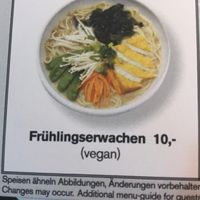Tofu, veg and noodle ramen at FRA - MoschMosch - T2 in Frankfurt