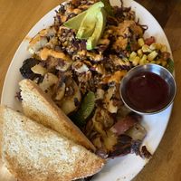 Jamaican dish  at South Pine Cafe in Grass Valley