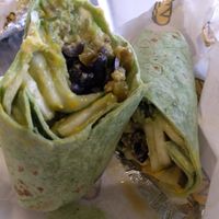 Vegan avocado wrap at Which Wich in Ann Arbor
