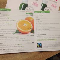 menu at Dean & David - Hunsrückenstr in Dusseldorf