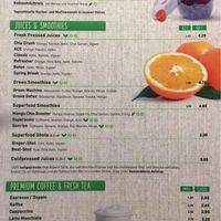 Menu (Nov 2017)  at Dean & David - Hunsrückenstr in Dusseldorf