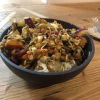 Small bowl with 4 options  at Sprout in Dresden