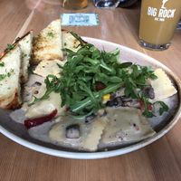 Mushroom risotto vegan  at Nourish Bistro in Banff