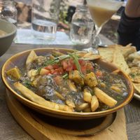 Vegan Poutine  at Nourish Bistro in Banff