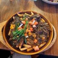 Poutine at Nourish Bistro in Banff