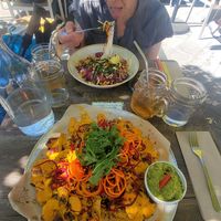 Vietnamese noodle salad at Nourish Bistro in Banff