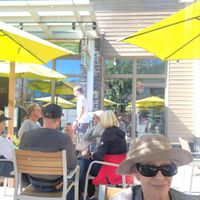 Looking towards front door at Nourish Bistro in Banff