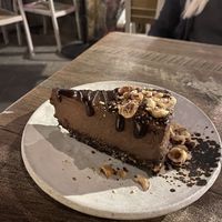 Nutella “cheese”cake  at Nourish Bistro in Banff