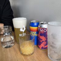 Decent local beer and cider  at Nourish Bistro in Banff