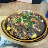 Poutine (fancy but tasty)  at Nourish Bistro in Banff