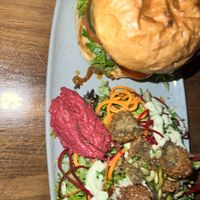Bear Burger  at Nourish Bistro in Banff