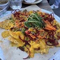 Vegan nachos  at Nourish Bistro in Banff