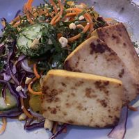 Vermicelli Noodles with Tofu  at Nourish Bistro in Banff