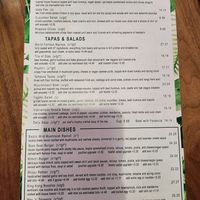 Menu may 2025 at Nourish Bistro in Banff