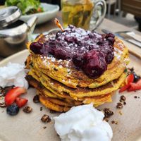 Pancakes at Nourish Bistro in Banff