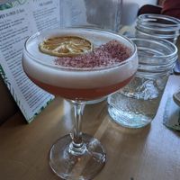 Rose Colored Glasses (my favorite!) at Nourish Bistro in Banff