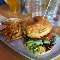 Boss Bear burger at Nourish Bistro in Banff