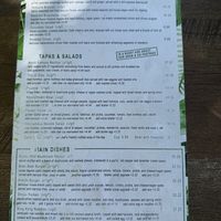 Regular Menu  at Nourish Bistro in Banff