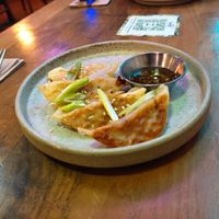 Gyozas at Nourish Bistro in Banff
