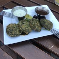 Middle East falafel  at Nourish Bistro in Banff
