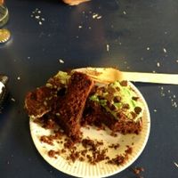 mint chocolate cake at Vx in Bristol