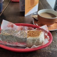 Breakfast burrito; hotter than a thousand suns! at Vx in Bristol