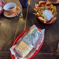 Breakfast wrap and nachos at Vx in Bristol