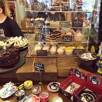 lots of choices tho. i’d rate the sweet stuff much better than savoury here.  at Vx in Bristol