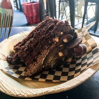 Chocolate, Caramel, Hazelnut Cake ! at Vx in Bristol