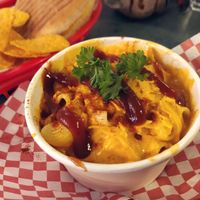 Mac n cheese with bbq pulled pork  at Vx in Bristol