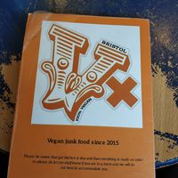 Menu at Vx in Bristol