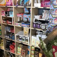 Lots of vegan products you can buy at Vx in Bristol