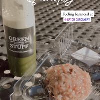 Vegan GF German Chocolate Cupcake and Green Juice   at Batch Cupcakery in Reno