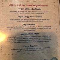  Vegan menu  at Lola's - Retro Row in Long Beach